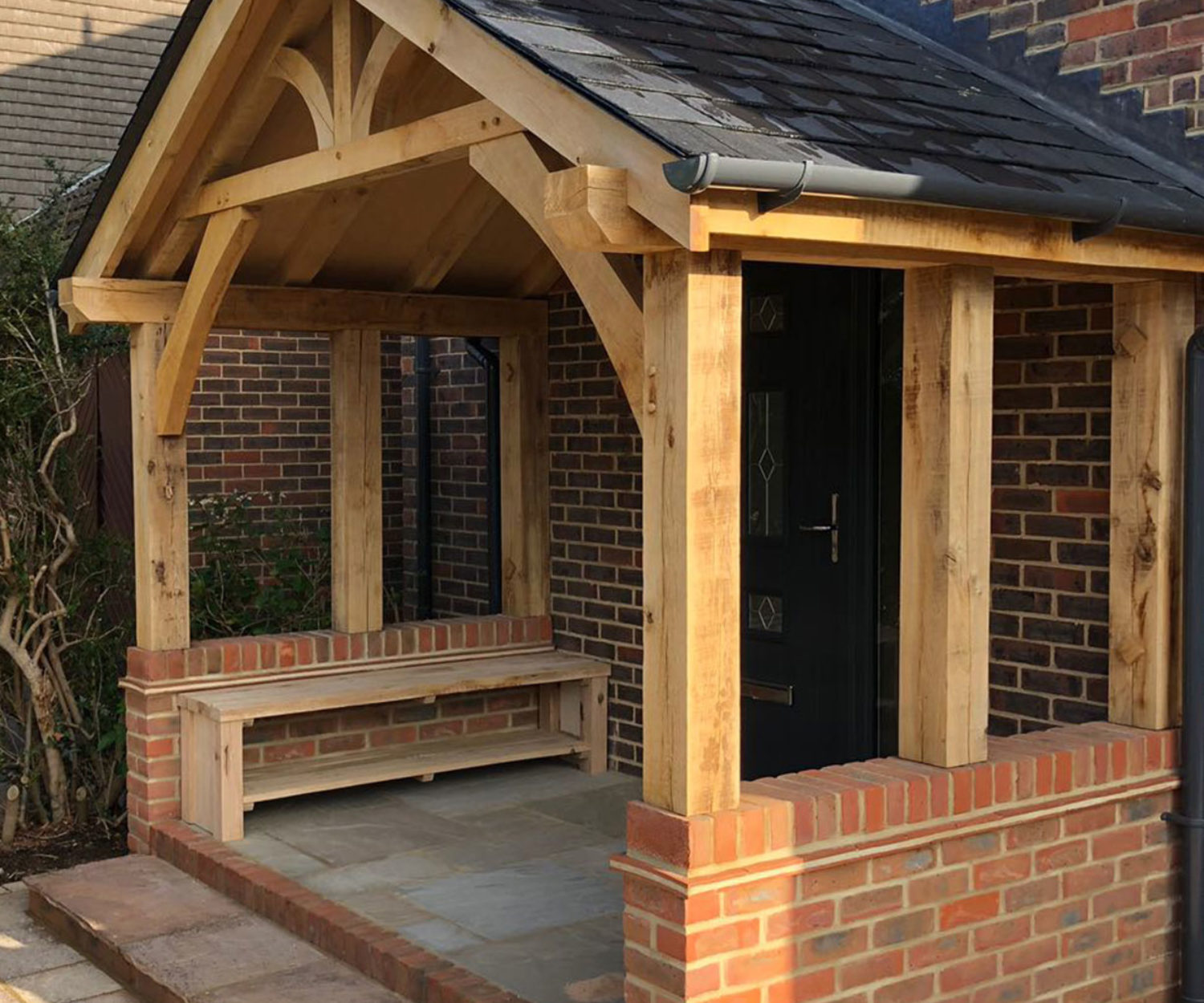 Exterior oak work